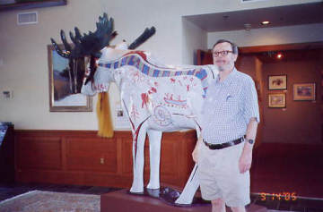 Moose at Bennington Center for the Arts. Photo by Liz Keating, September 14, 2005